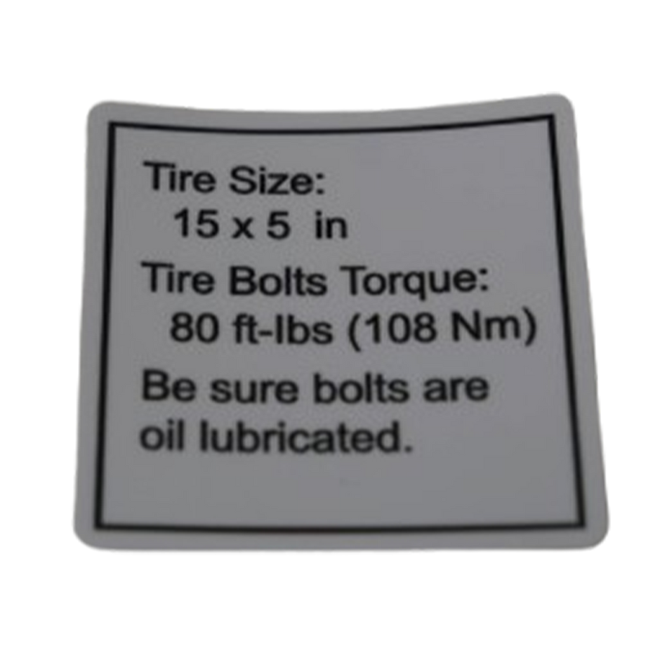 Decal - Tire Specs TSA/GN1292747GT