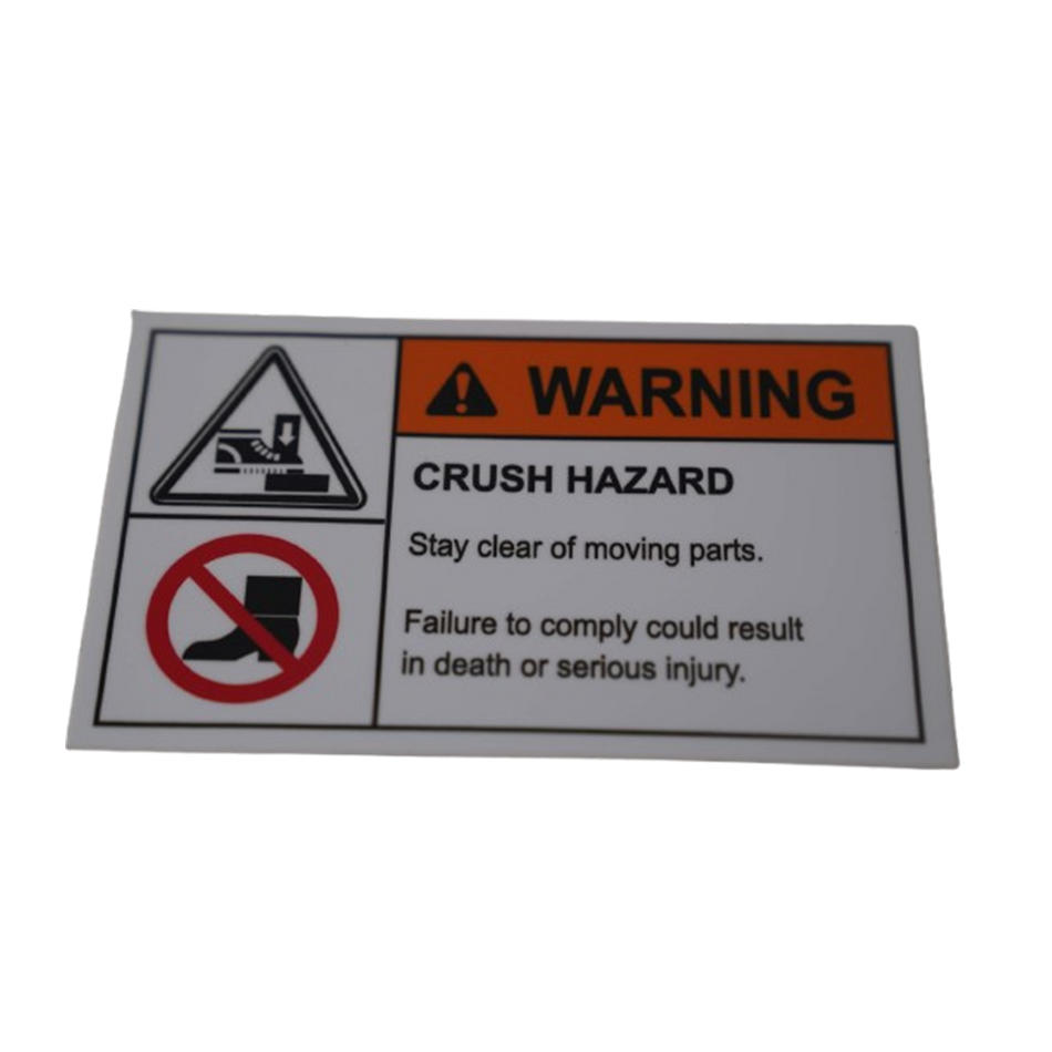 Decal - Warning Crush Hazard TSA/HL4000024780