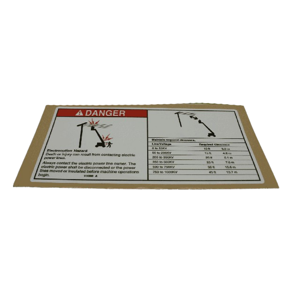 Decal - Danger Electrical Hazard TSA/GN114390GT