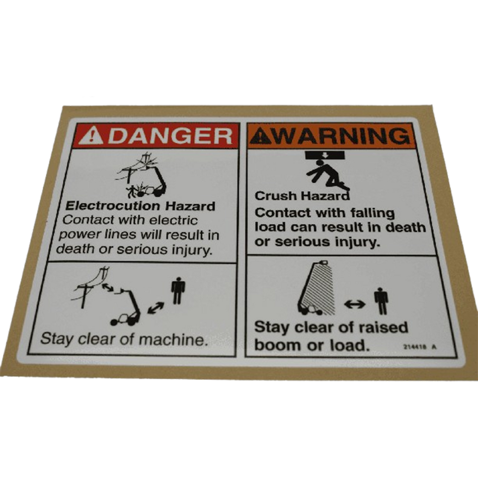 Decal - Danger Warning TSA/GN214418GT