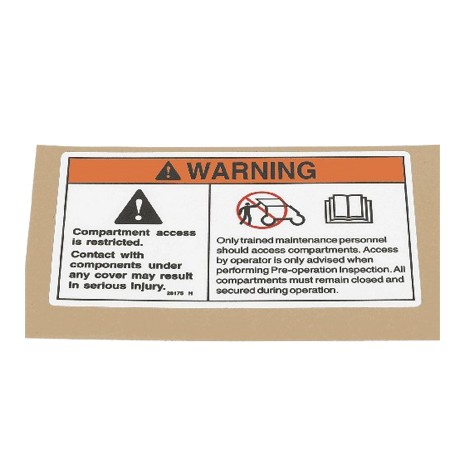 Decal - Caution Compartment Access TSA/GN28175GT