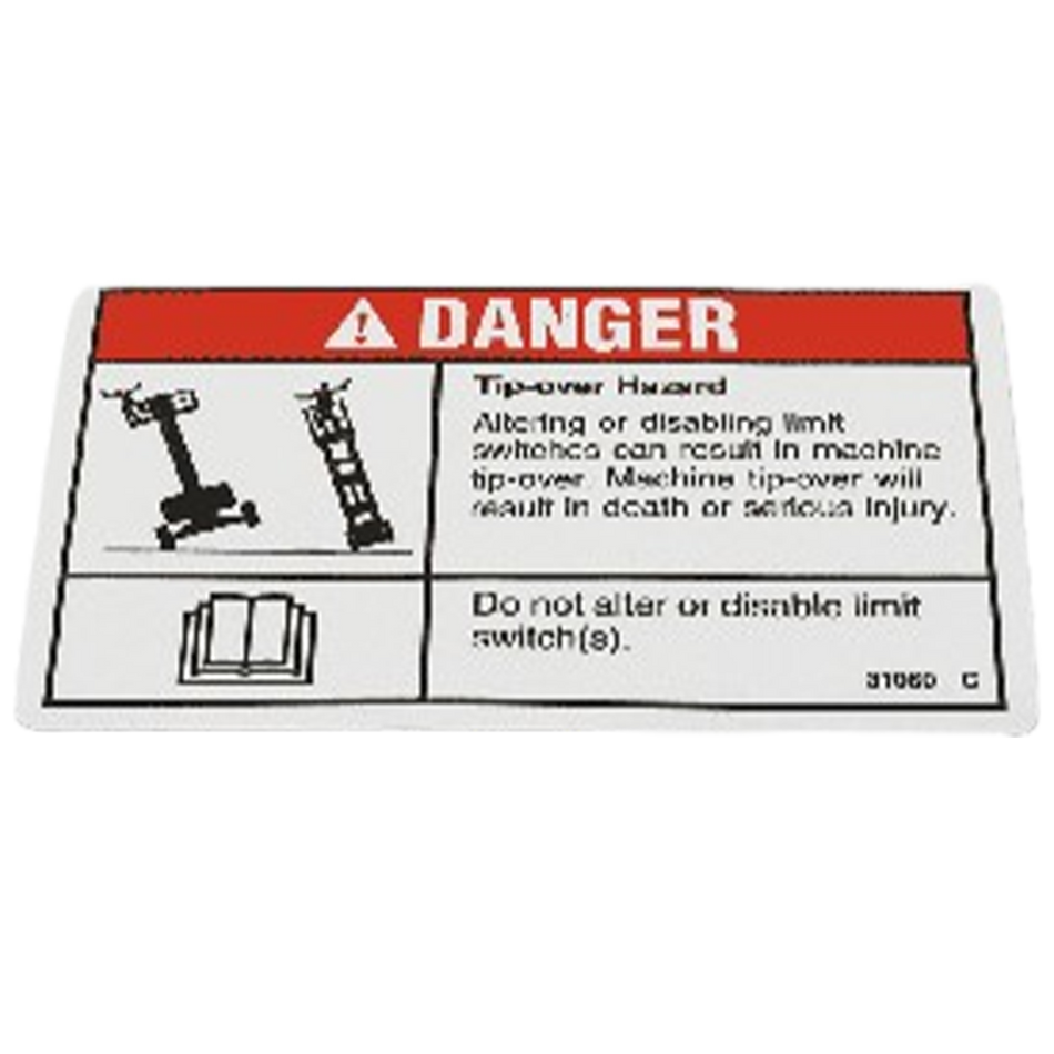 Decal - Tip Over Hazard TSA/GN31060GT