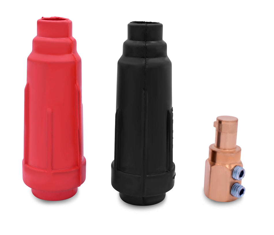 Tomahawk Welding Cable Panel Connector Plug with Rubber and Brass Set Spare Part for TWG210A 210 Amp Welder Generator