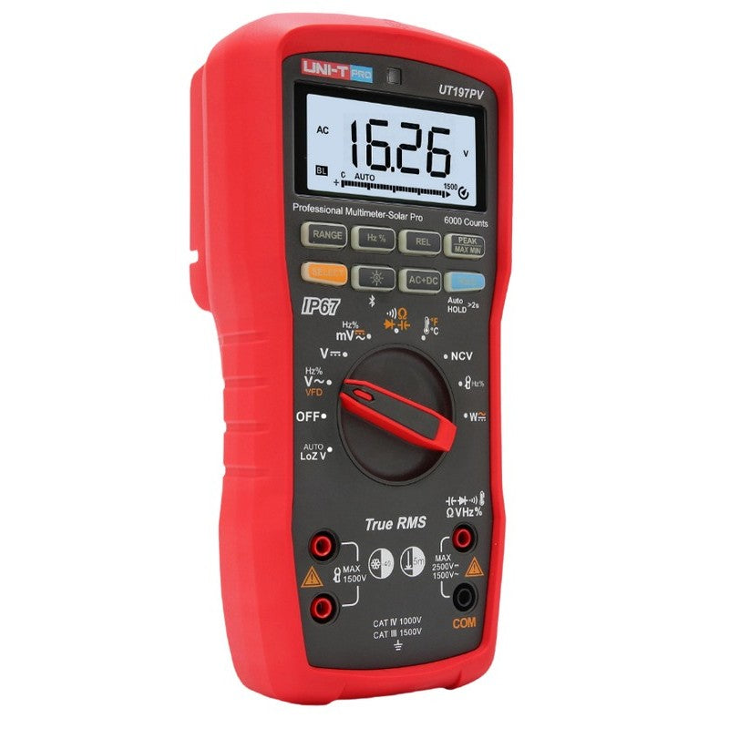 Uni-Trend UT197PV Solar Pro Industrial TRMS Digital Multimeter with Bluetooth
