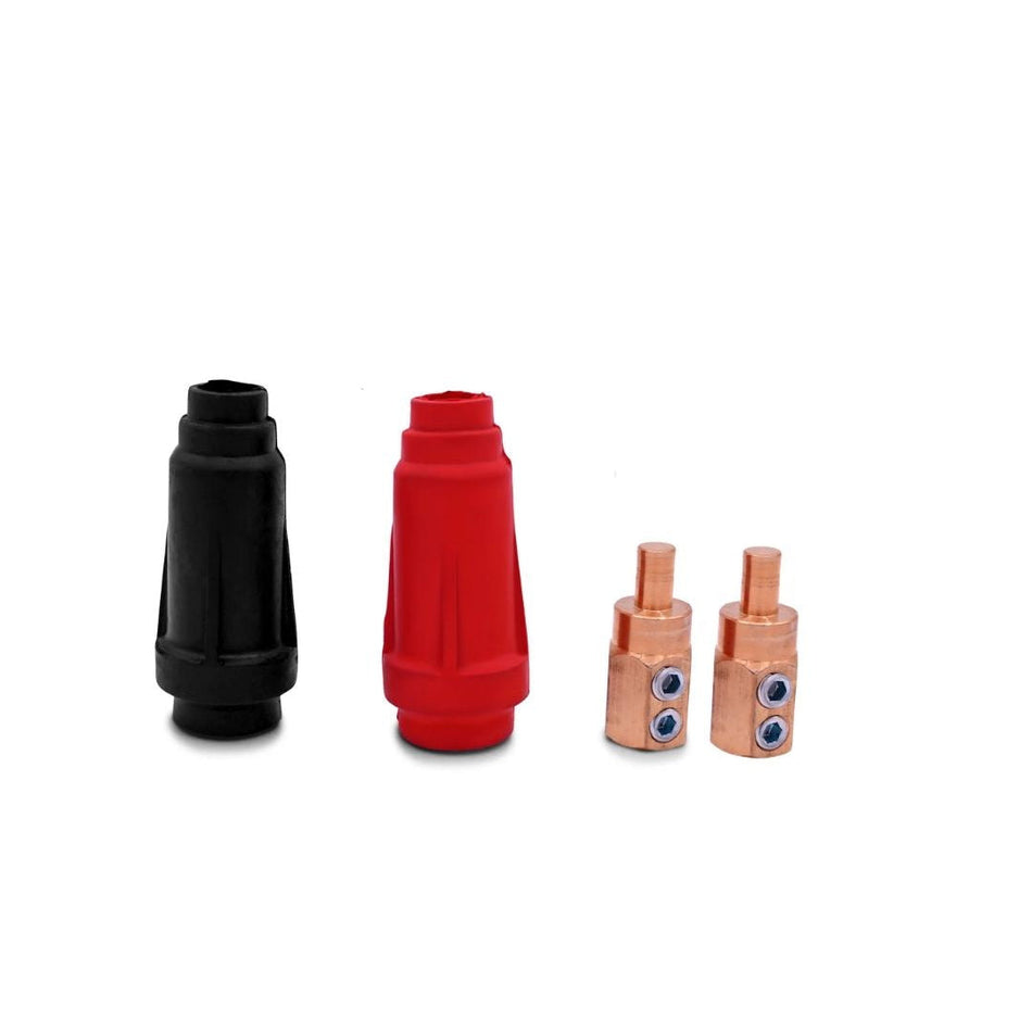 Tomahawk Welding Cable Panel Connector Plug with Rubber and Brass Set Spare Part for TWG120A 120 Amp Welder Generator