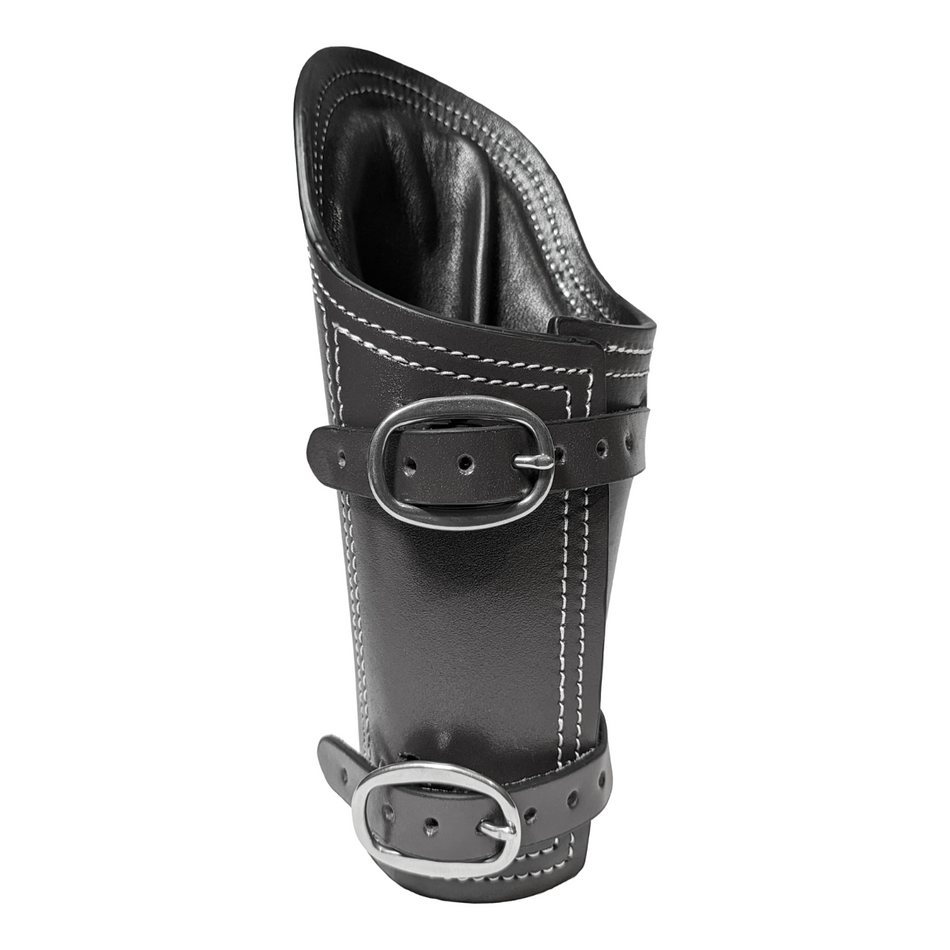 Nexon Bully Welding Arm Pads - Top Grain Hide Armguard - Black