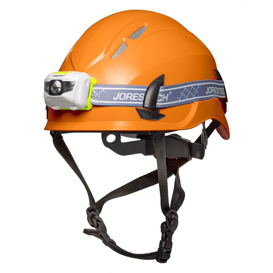 Jorestech Ventilated Work at Height Hard Hat & Water-Resistant Headlight Bundle