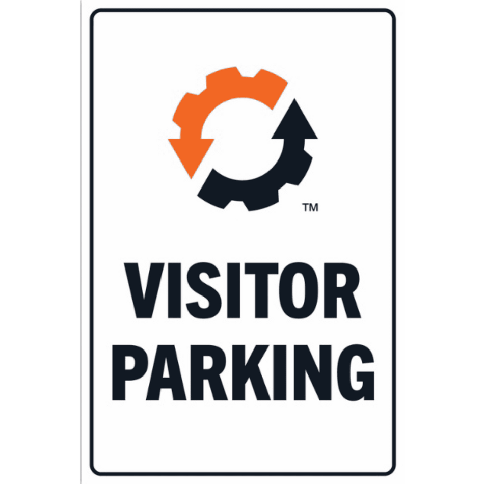 Aluminum Sign 12X18 - Visitor Parking