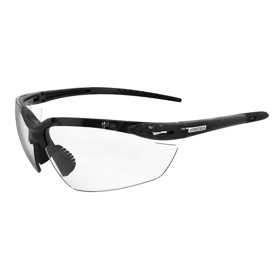 Jorestech Wraparound Safety Glasses with Flexible Rubber Temple Tips
