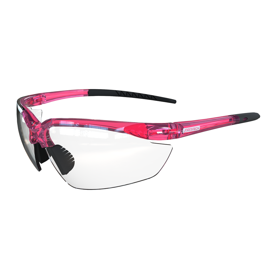 Jorestech Wraparound Safety Glasses with Flexible Rubber Temple Tips