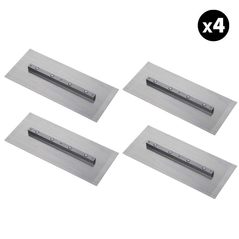 Tomahawk Set of 4 - 6″ x 18″ Replacement Finishing Trowel Blade Bar Mount for Tomahawk 46" Power Trowels