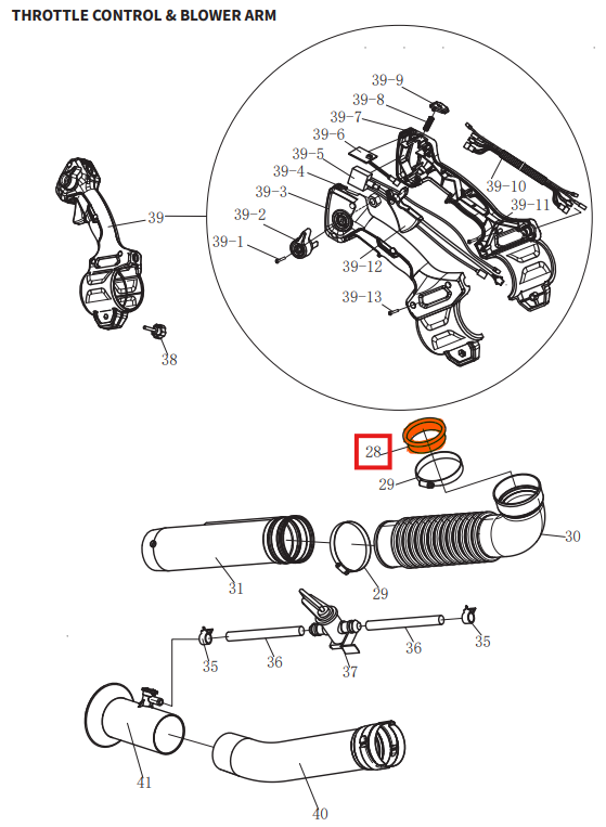 Tomahawk Sleeve Spare Part for eTMD14 Mosquito Fogger