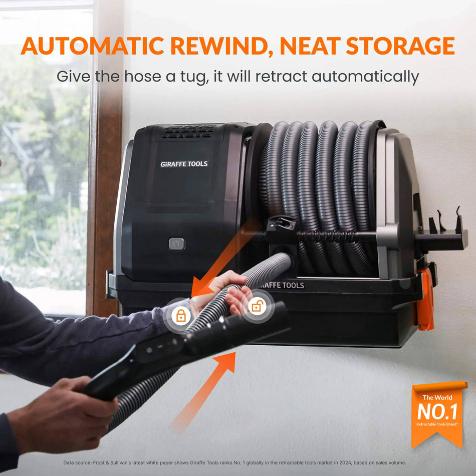 Giraffe Tools Grandstorm Retractable Vacuum Cleaner