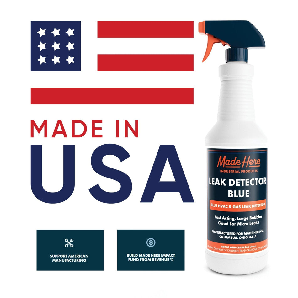 Made Here Leak Detector Blue