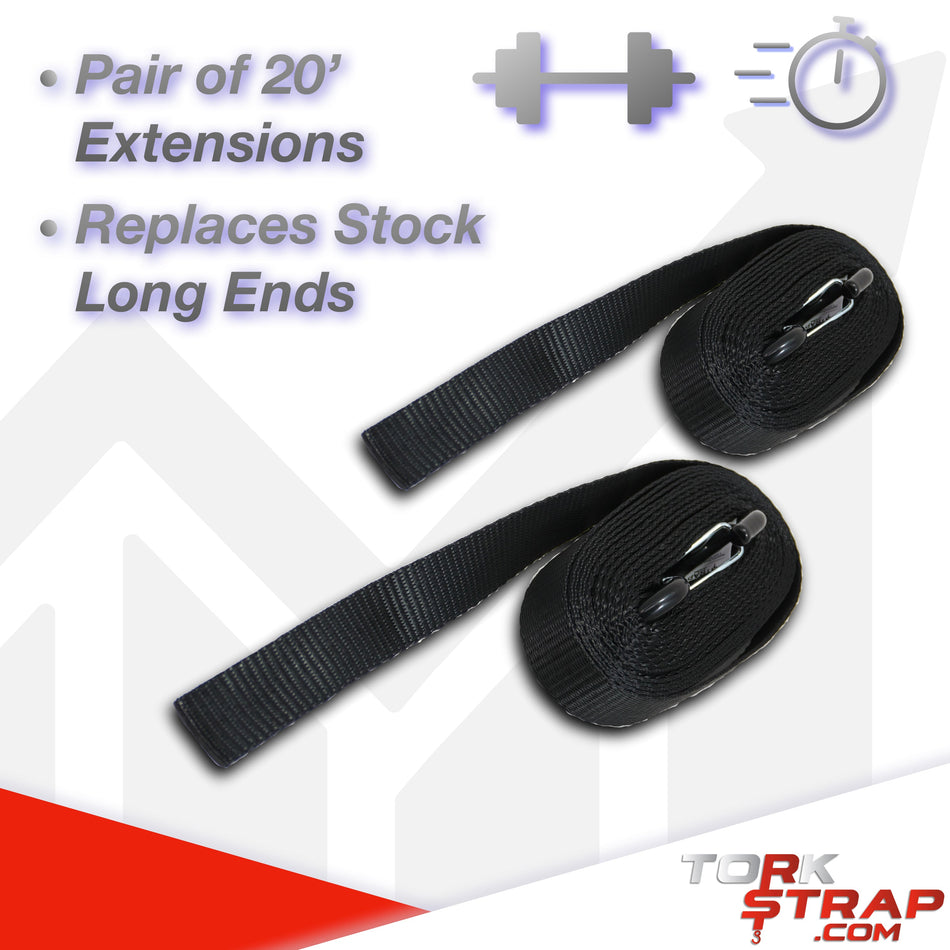 TorkStrap 20 Foot Extension Ends (2-Pack)