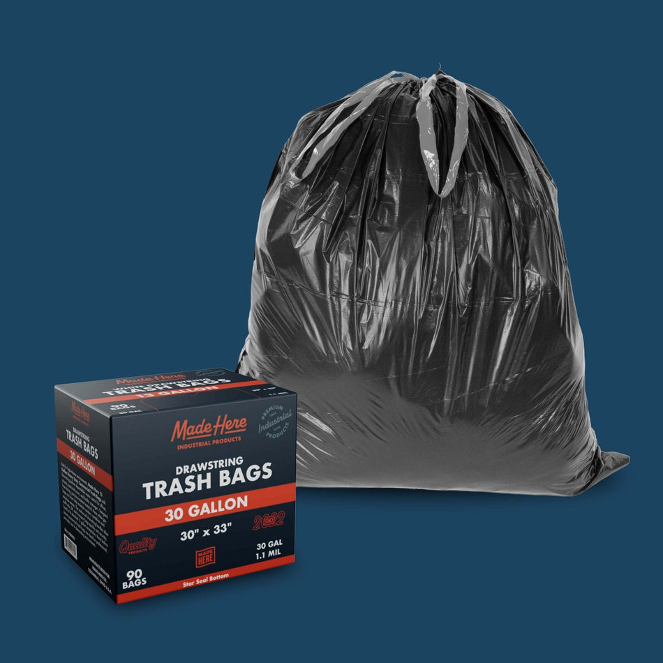 Made Here Trash Bag with Drawsting