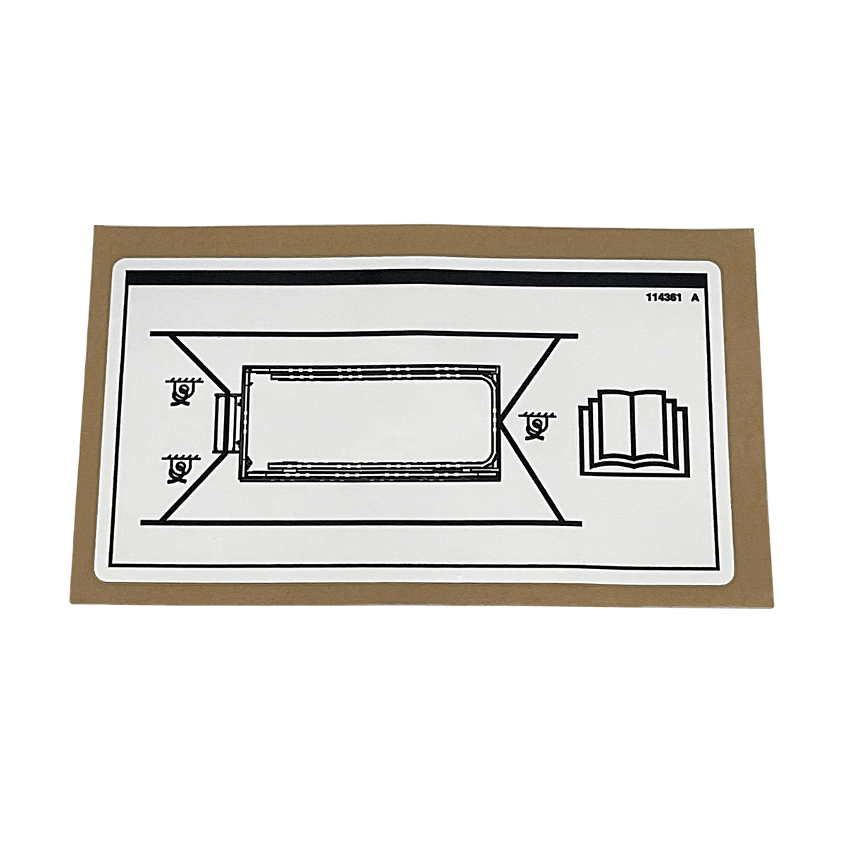 Genie Decal Label Transport Diagram 114361GT - MPN: 114361