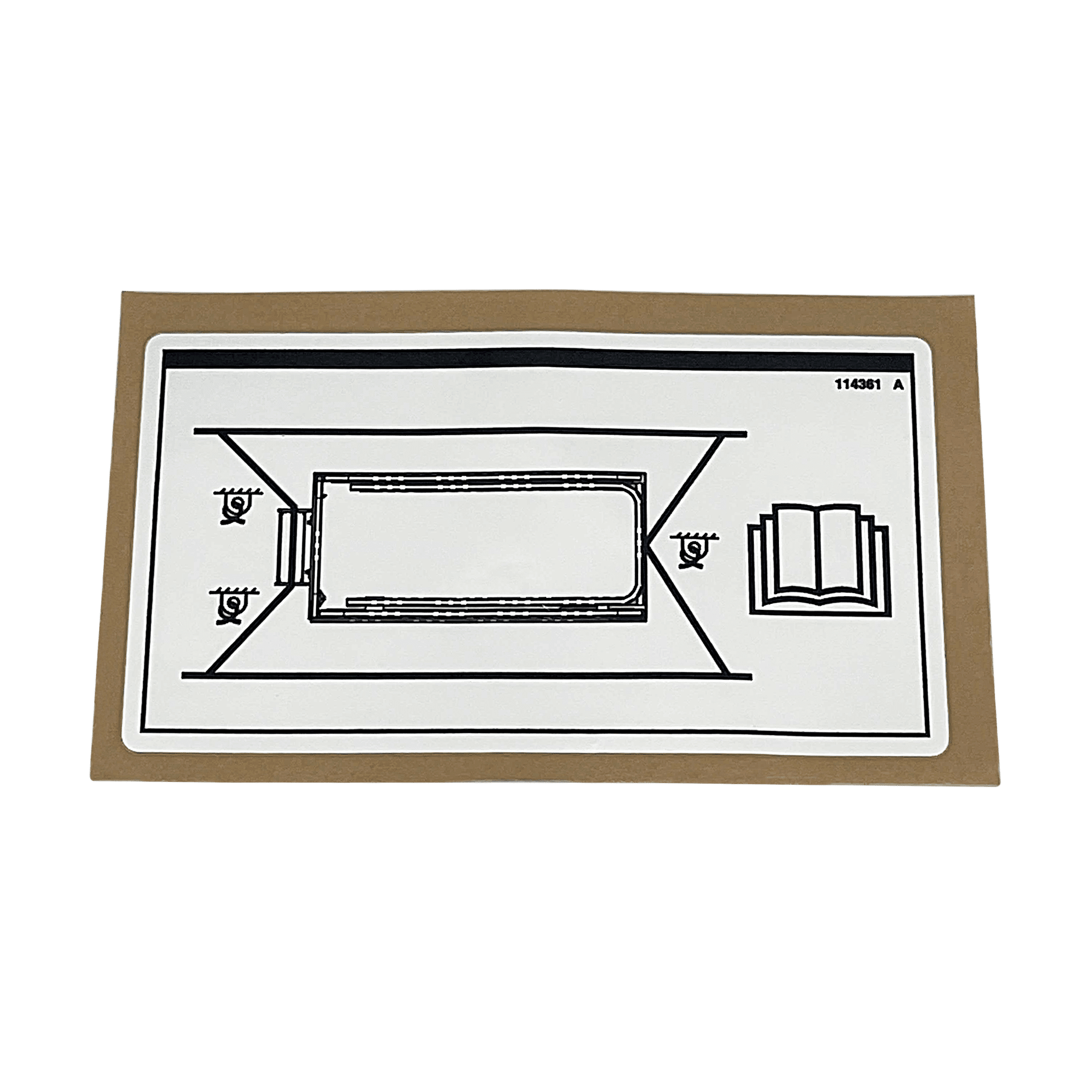 Genie Decal Label Transport Diagram 114361GT - MPN: 114361