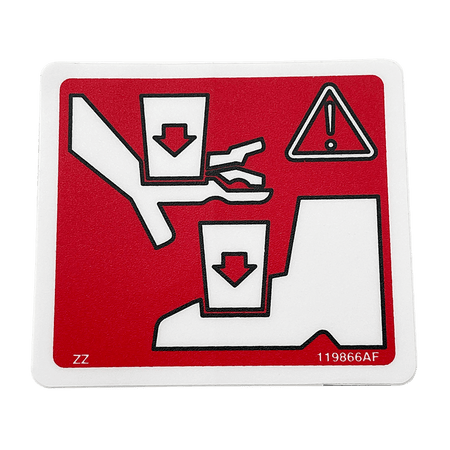 Skyjack Label Vl, Danger Pinch Hand 119866 - MPN: 119866