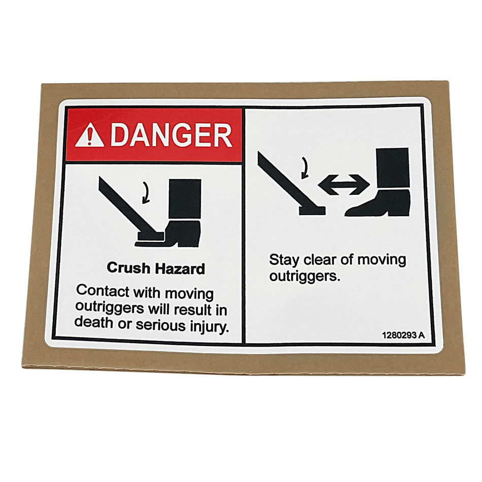 Genie Decal, Outrigger, 2 Panel 1280293GT - MPN: 1280293