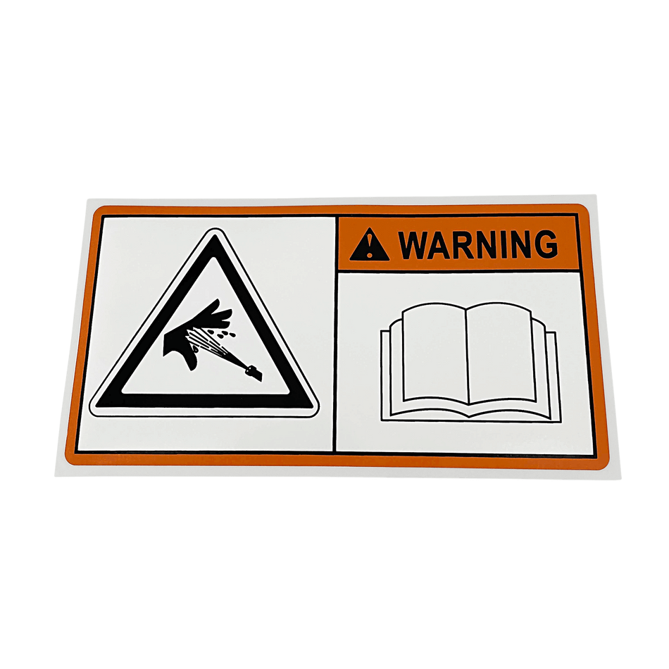 Sany Antispray Caution Plate Sy215C9C5Kl-Tz-5 13333436 - MPN: 13333436