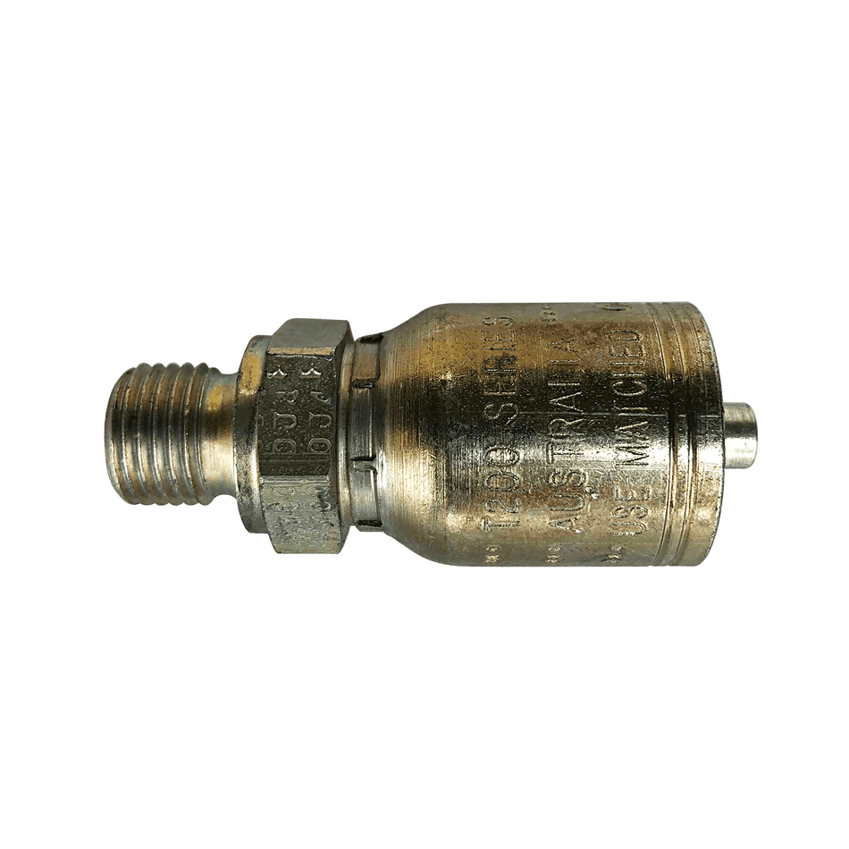 Takeuchi Hose Fitting 1/4" (Male with O-Ring) 1909920106