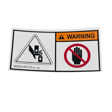 Haulotte Hand Injury Label 4000244570 - MPN: 4000244570