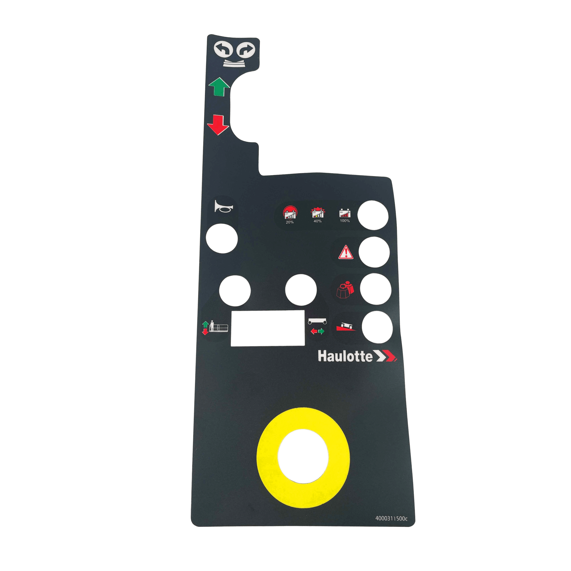 Haulotte Upper Control Box Label 4000311500 - MPN: 4000311500