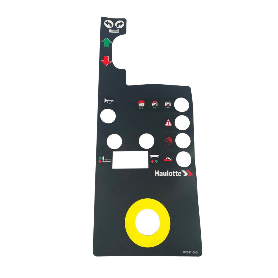 Haulotte Upper Control Box Label 4000311500 - MPN: 4000311500