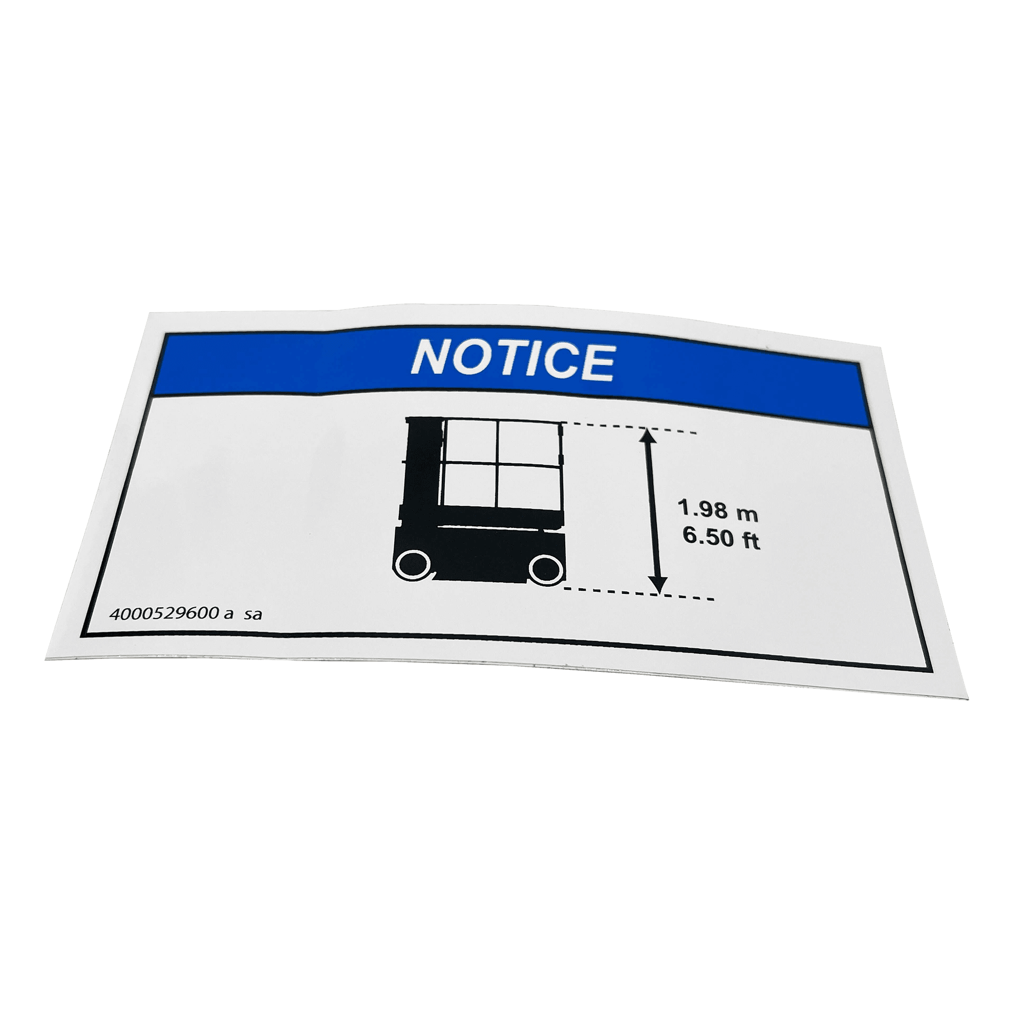 Haulotte Information Explanation 8M 4000529600 - MPN: 4000529600