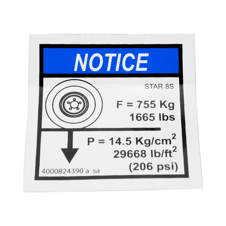 Haulotte Ground Pressure - Load 4000824390 - MPN: 4000824390
