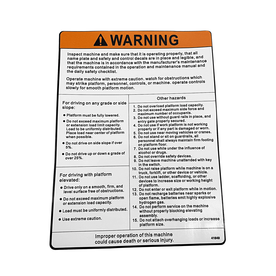 MEC Inspector 41649 - MPN: 41649