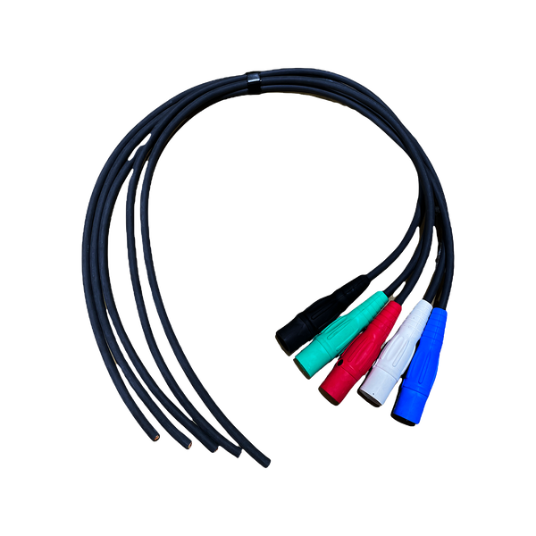 Cable #2 Banded 5 5' Eisl Cable, M Camlock X Bare Pigtail 200 Amp