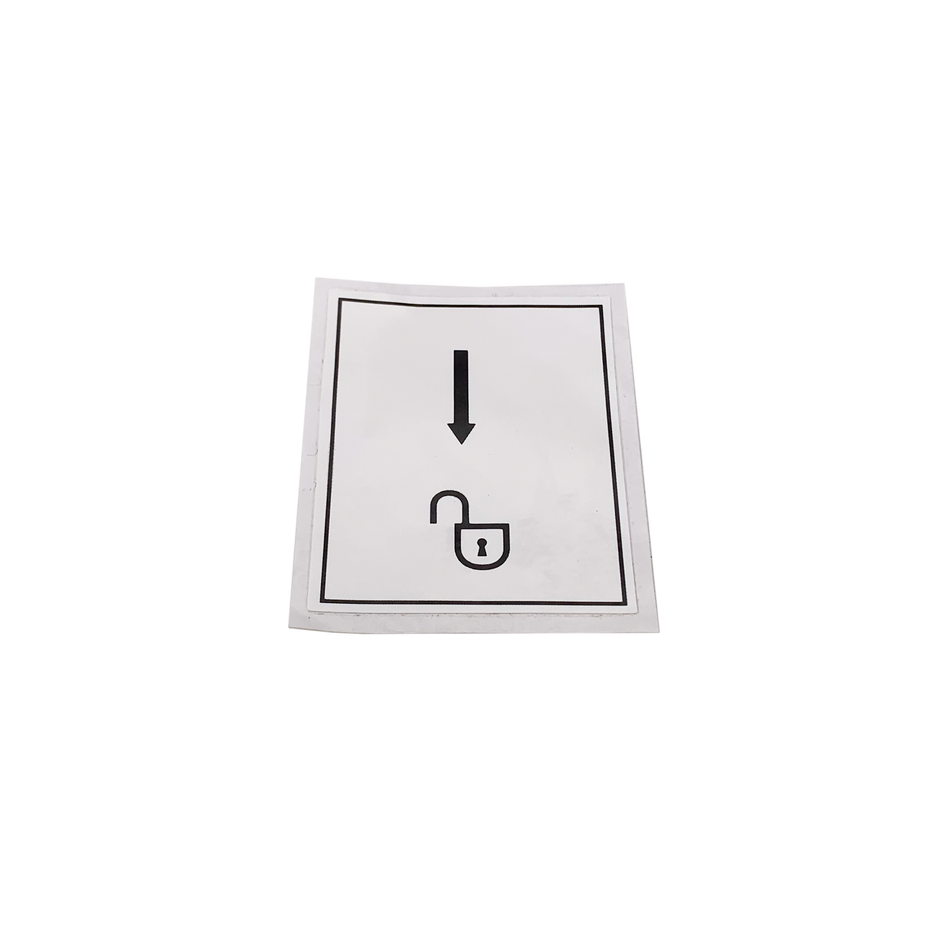 Sany Opening Lock Decal A820601990927