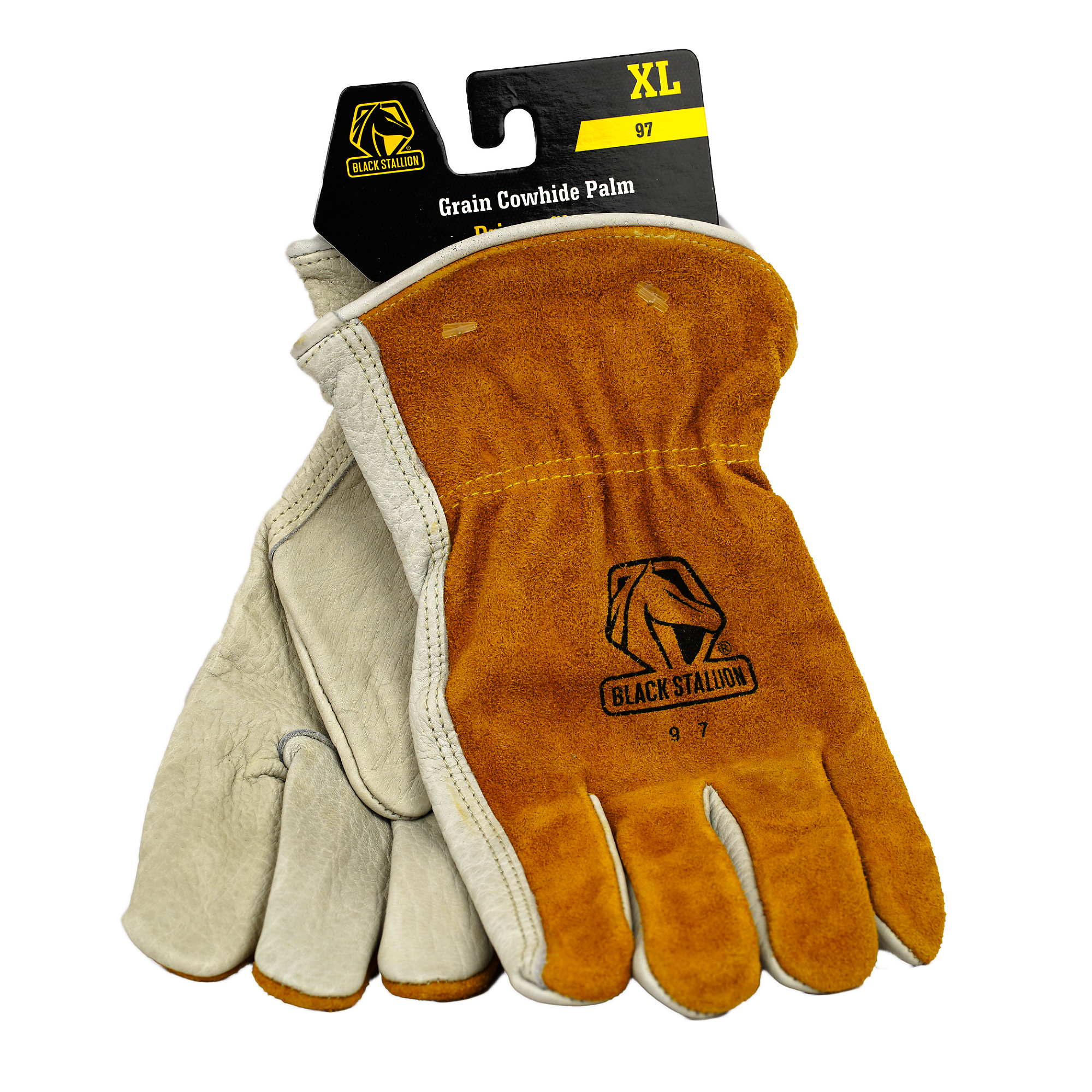 Black Stallion 97 Series Versatile Grain Cowhide Palm Drivers Gloves - MPN: BLK-97