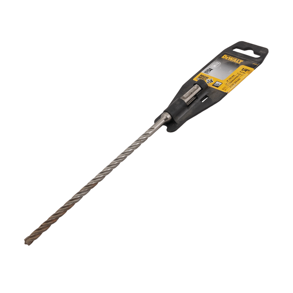 DEWALT DW5518 High Impact Carbide™ SDS Plus Masonry Drill Bit, 1/4" x 6" x 8-1/2"