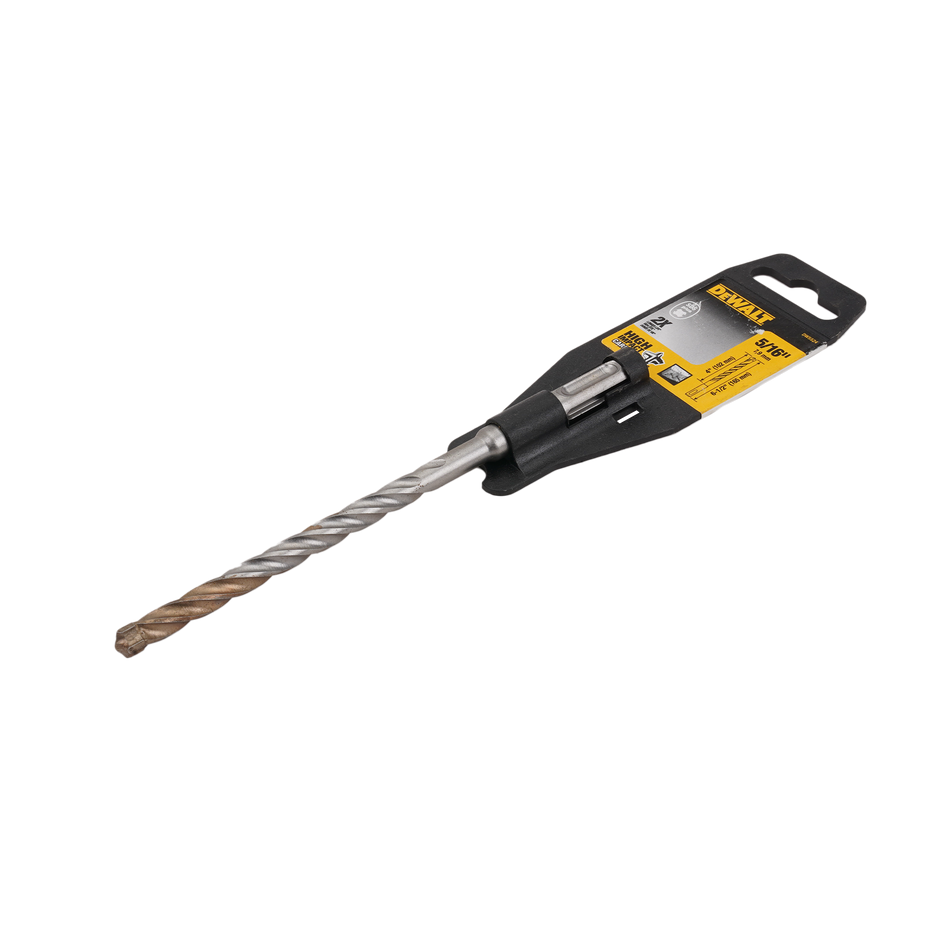 DEWALT DW5524 Full Head High Impact Carbide™ SDS Plus Masonry Drill Bit, 5/16" x 4" x 6-1/2"