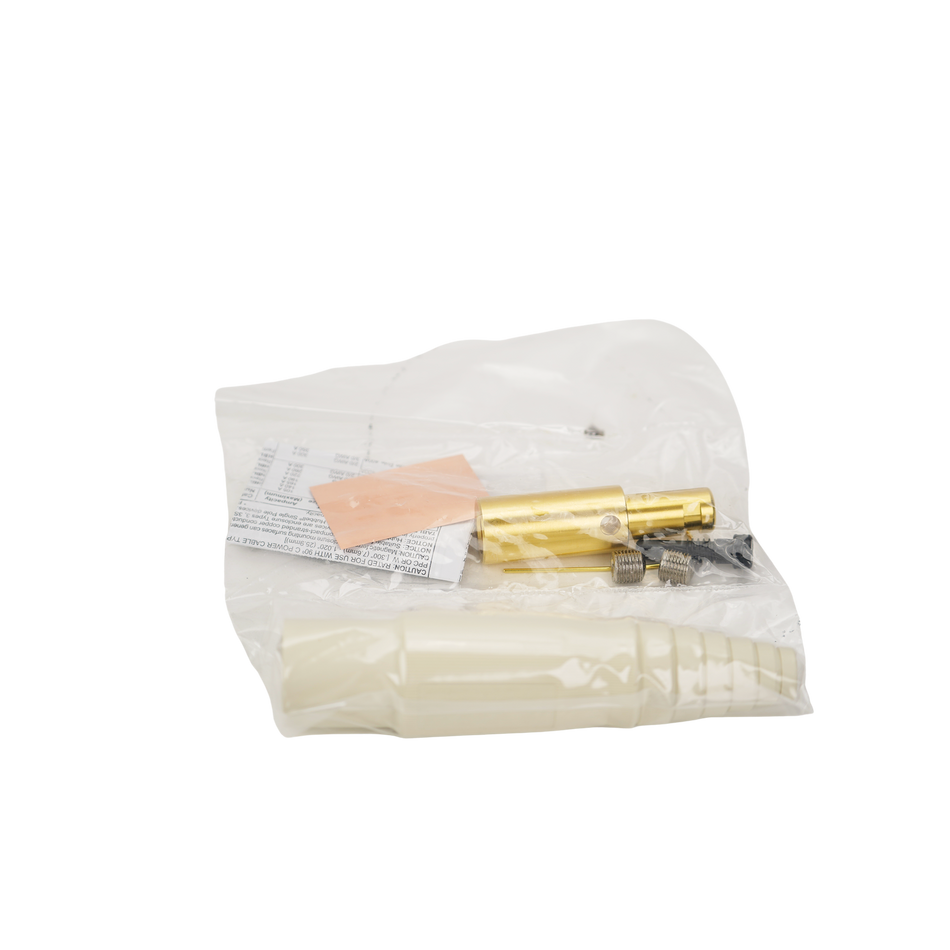 Hubbell Single Pole Male Plug White HBL300MW