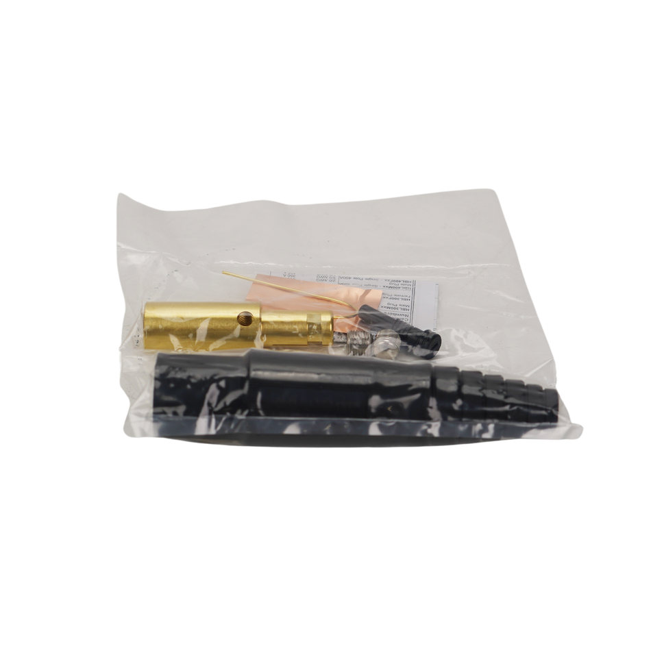 Hubbell Single Pole Male Plug Black (400 Amps, 600V) HBL400MBK